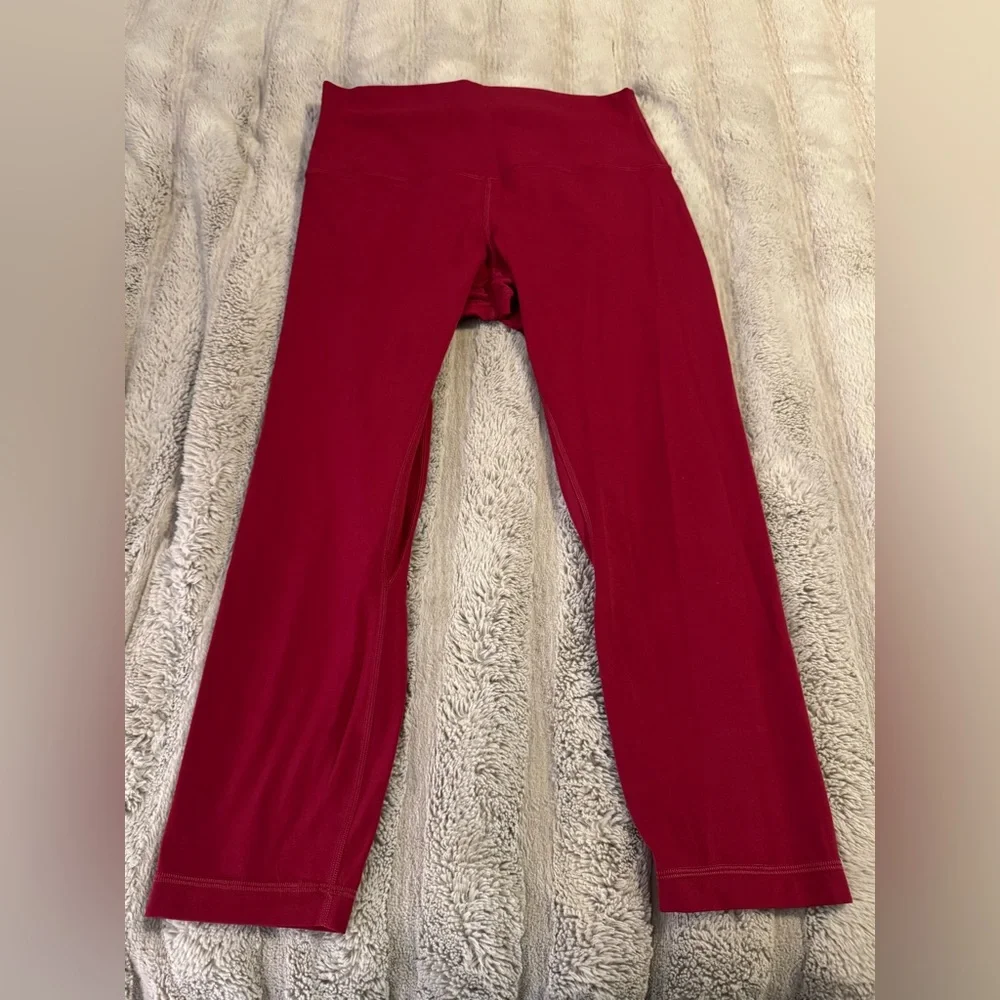 Lululemon Pomegranate 23 inch Align High-Waisted Leggings - buttery soft - Picture 4 of 7